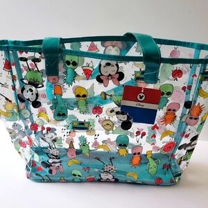 Disney Transparent Tote with Colorful Cartoon Design